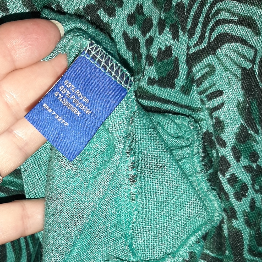 Patterned Green Sweater - Picture 5 of 6